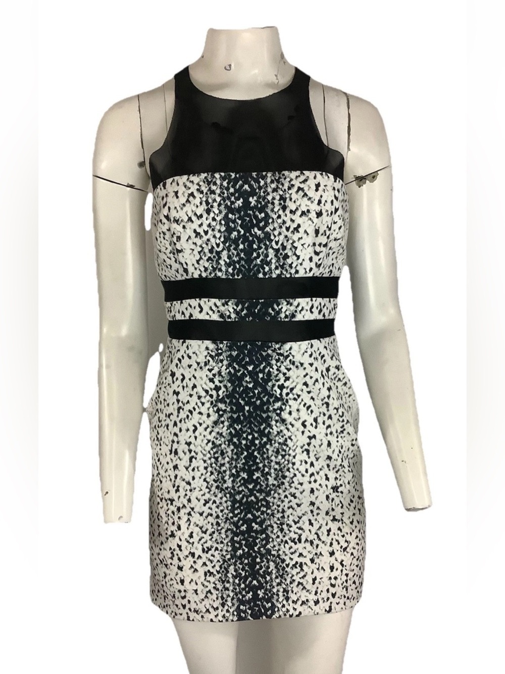 BEC & Bridge Sz 6 Sheath Mini Bodycon Animal Print Party Club Going Out Dress
